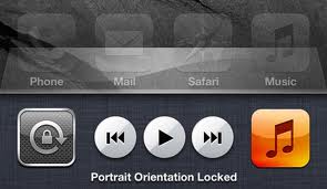 Lock orientation for iPhone screen